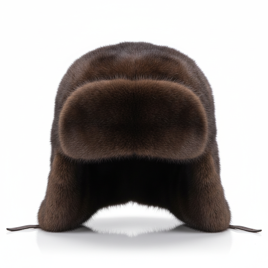 Шапка цельнокройная из норки
